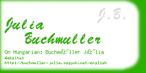 julia buchmuller business card